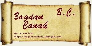 Bogdan Čanak vizit kartica